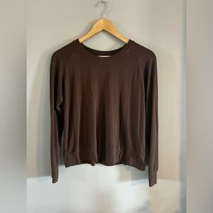 Kyte Baby Women's Long Sleeve Bamboo Pajama Top In Espresso Size Small